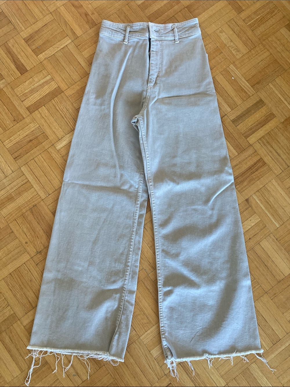 Zara’s Sailor High Waist Light Beige Jeans
